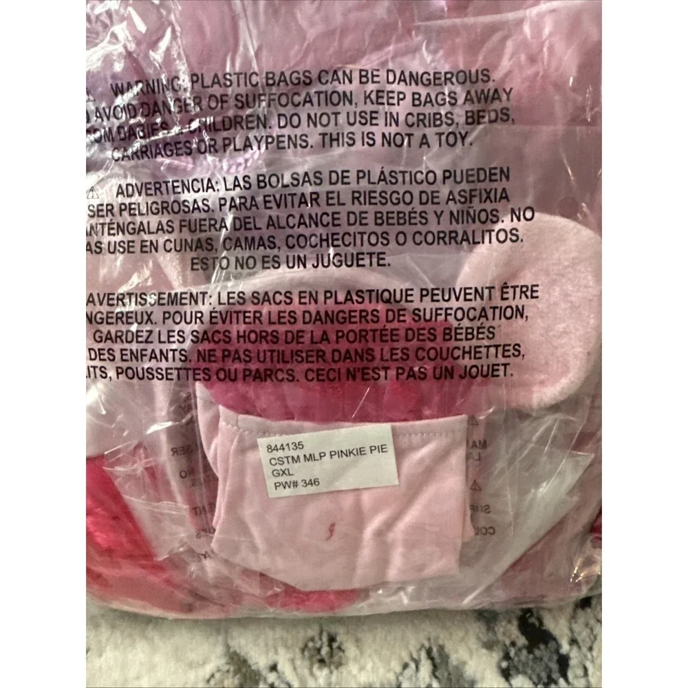 Brand New My Little Pony Pinkie Pie Childs XLarge 14-16 Halloween Costume